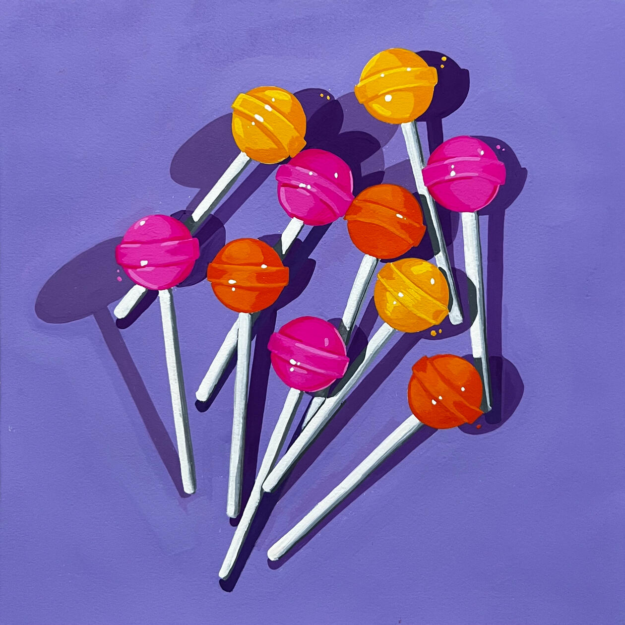 10x10 inches, gouache on Arches paper