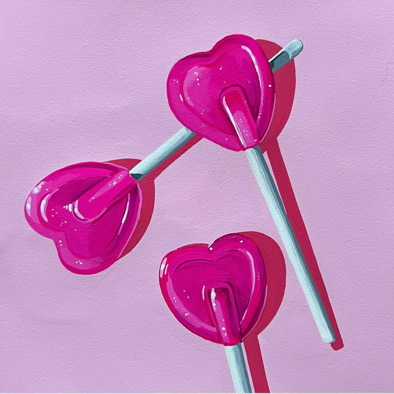 8x8 inches, gouache on Arches paper